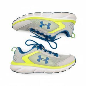 Under Armour Assert Youth 5Y Running Shoes Athletic Sneakers White Blue‎ Yellow